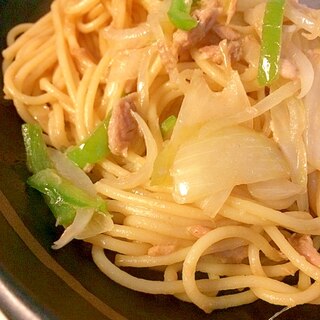 シーチキンのにんにく醤油パスタ